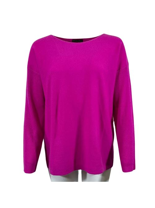 WOMEN'S BLUE BOAT NECK SWEATER ESSENTIEL STUDIO | LMD033FUXIA